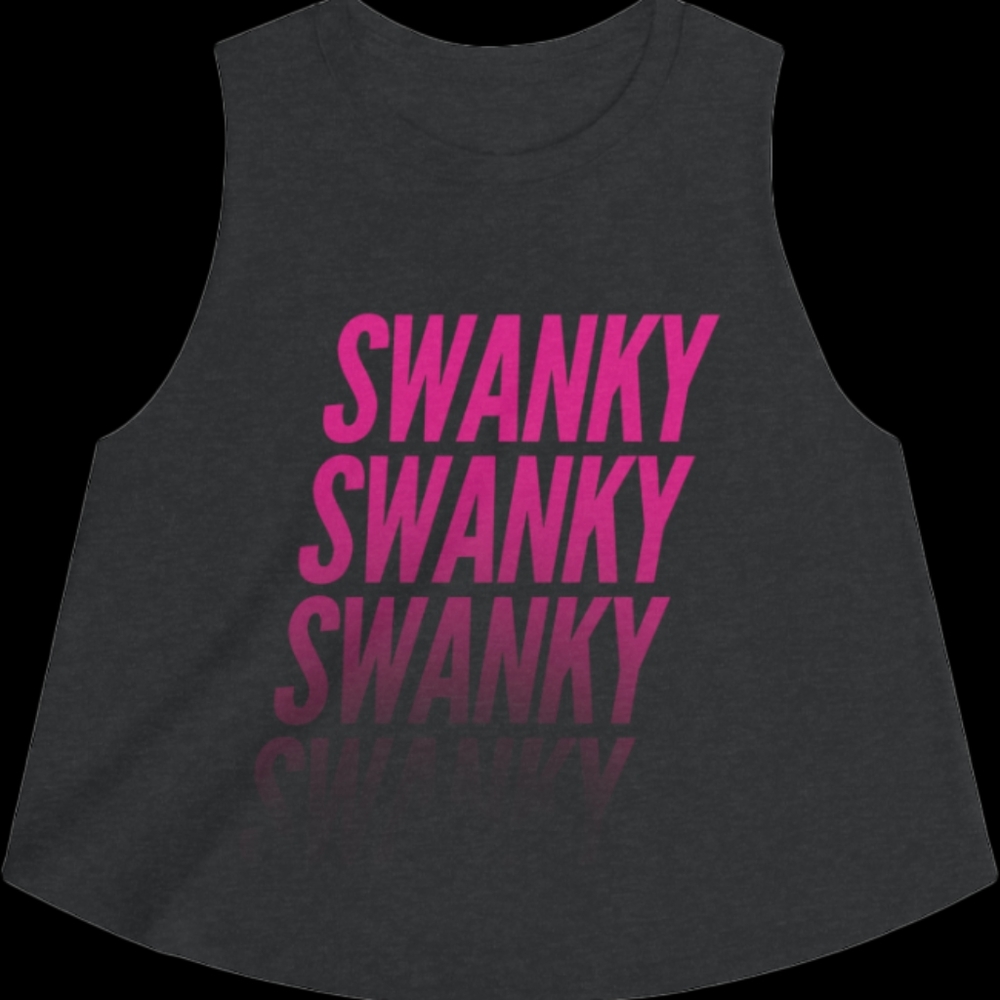 Swagger Cult Hot Pink Faded Swanky Crop Top